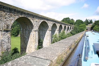 Chirk Aqueduct on the Llangollen canal