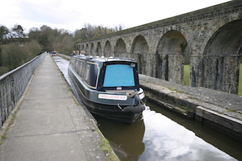 Chirk Aqueduct on the Llangollen canal